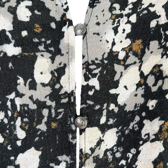 Free People All The Right Ruffles Romper in Ivory Black, Size XS‎ - Picture 14 of 16